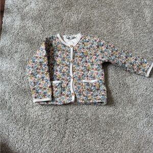 Floral Button-Up Cardigan